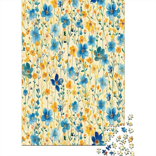 Watercolor Blumes Puzzle 1000 Teile, Erwachsene, Klassische Puzzle, Impossible Puzzle,GesKükenlichkeitsspiel Für Die Ganze Familie Erwachsenenpuzzle Ab 14 Jahren Puzzel 1000pcs (75x50cm) von RJLZWKPTF