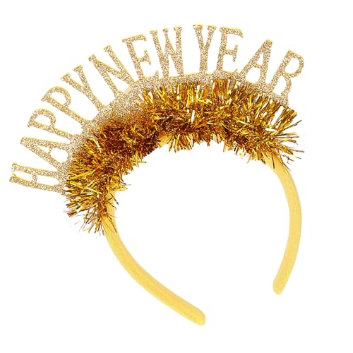 RKJRTK Familientreffen Silvester Stirnband Pailletten Haarband Weihnachten Party Hairhoop Urlaub Feiern Hairhoop von RKJRTK