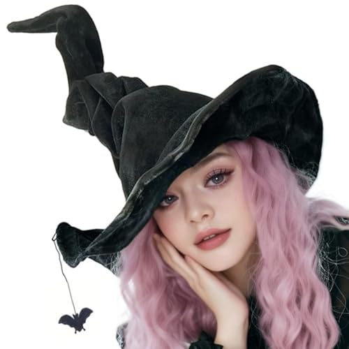 RKJRTK Festives Hexenhut Anhänger Damen Mädchen Lolitas Zauberer Hut Unisex Hut Anhänger für Halloween Feiern von RKJRTK