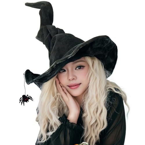 RKJRTK Festives Hexenhut Anhänger Damen Mädchen Lolitas Zauberer Hut Unisex Hut Anhänger für Halloween Feiern von RKJRTK