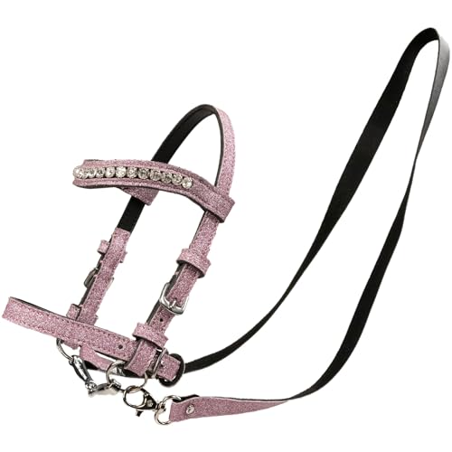RL24 - Spielzeugtrense von My Hobby Horse – Trense für Steckenpferd – mit abnehmbarem Gebiss & Zügel – inkl. Stirnband mit glänzenden Steinen – Stockpferd Zubehör – Pink RL24 - Spielzeugtrense von My Hobby Horse – Trense für Steckenpferd – mit abnehmbarem Gebiss & Zügel – inkl. Stirnband mit glänzenden Steinen – Stockpferd Zubehör – Pink von RL24