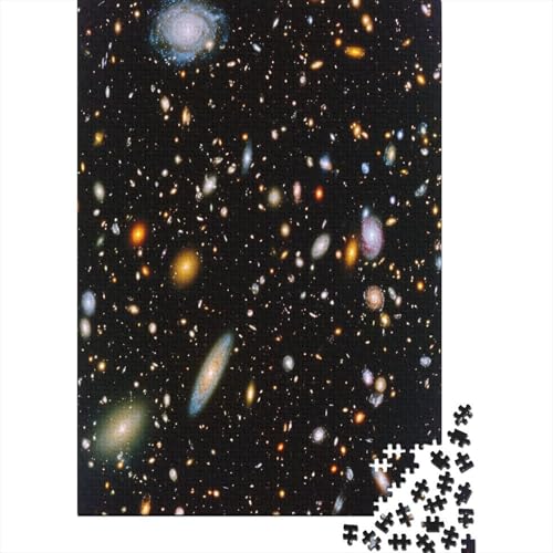 Galaxien Puzzle 1000 Teile,Puzzle Für Erwachsene, Impossible Puzzle,Puzzle Farbenfrohes Legespiel,GesKükenlichkeitsspiel Für Die Ganze Familie Puzzel 1000pcs (75x50cm) von RLAODSOOR