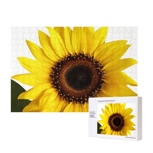 Puzzles 500 Teile Blume Sonnenblume Puzzle Holz Fotopuzzle für Erwachsene Personalisiertes Bilderpuzzle Klassisches Puzzle für Familie Hochzeit Geburtstag Valentinstag Geschenke 15,7 x 11 Zoll von RLDOBOFE