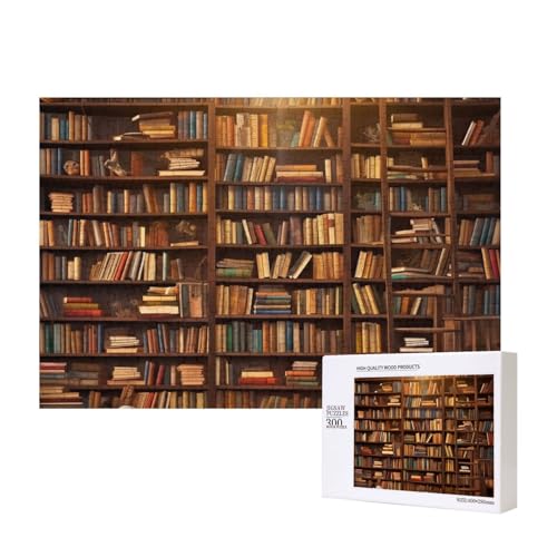 Puzzles 500 Teile Bücher Puzzle Holz Fotopuzzle für Erwachsene Personalisiertes Bilderpuzzle Klassisches Puzzle für Familie Hochzeit Geburtstag Valentinstag Geschenke 15,7 x 11 Zoll von RLDOBOFE