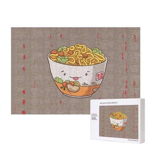 Puzzles 500 Teile Eierbecher Nudel Ramen Puzzle Holz Fotopuzzle für Erwachsene Personalisiertes Bilderpuzzle Klassisches Puzzle für Familie Hochzeit Geburtstag Valentinstag Geschenke 15,7 x 11 Zoll von RLDOBOFE