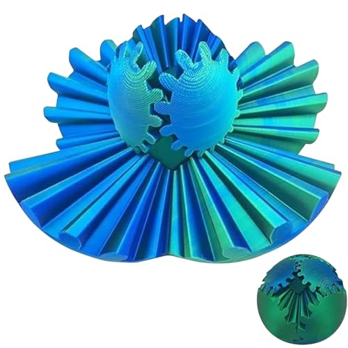 Gear Ball Fidget Toy Angebote des Tages Heute Zahnrad Kugel Spiel Steampunk Whirling Wonder Fidget Erwachsener oder Kind 3D Printed Gear Ball Interessant, Stressspielzeug zu lindern (C-5) von RLEHJN