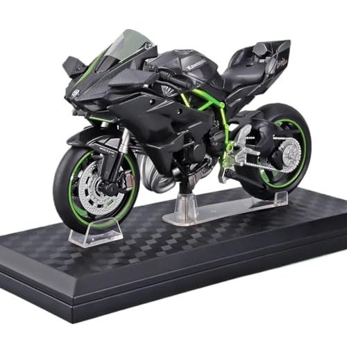 RLIUFEI CCA 1:12 Druckguss-Motorradmodell für Kawasaki Ninja H2R, Motorradmodell, Kinder-Motorradspielzeug oder -Sammlung, Freund Exquisite von RLIUFEI