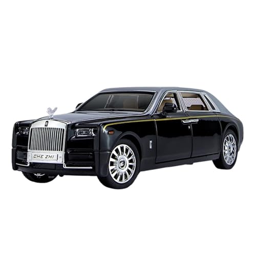 RLIUFEI FÜR 1:24 Leichtmetallauto, Das Das Echte Rolls-Royce Phantom-Automodell Imitiert. Das Auto Hat Die Funktion Von Rücken-an-Rücken-Sound Und Licht(Silver) von RLIUFEI