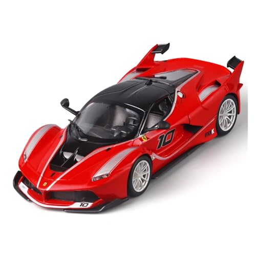 RLIUFEI FÜR Ferrari 1:24 Pull Back Sound Und Licht Geschenk Ornament(Red) von RLIUFEI