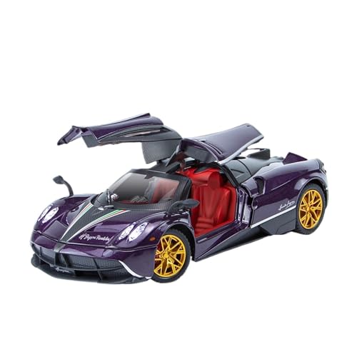 RLIUFEI FÜR McLaren 720S 1:24 Pull Back Sound Und Licht Geschenk Ornament(Purple) von RLIUFEI