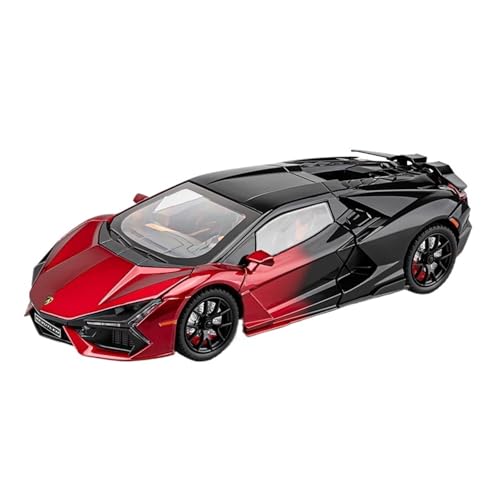 RLIUFEI FÜR Neue 1:24 Super Sport Auto Legierung Simulation Auto Modell Ornamente Sound Und Licht Sport Auto(Red) von RLIUFEI