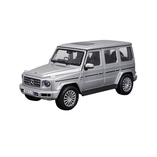 RLIUFEI For1 to 24 Pull Back Geländewagen Auto Modell Simulation Legierung Spielzeug Junge Sammlung Ornamente Geschenk(Silver) von RLIUFEI