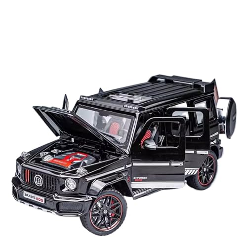 RLIUFEI For1: 24 Druckguss-Simulationslegierung Pullback-Automodell Kinderspielzeugauto Ornamente Geschenk(Black) von RLIUFEI