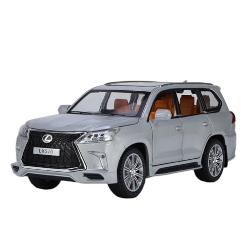 RLIUFEI For1: 24 Legierung Auto Nachahmung Echten SUV Automodell Kinder Spielzeug Auto Ornamente Junge Geschenk(Gray) von RLIUFEI