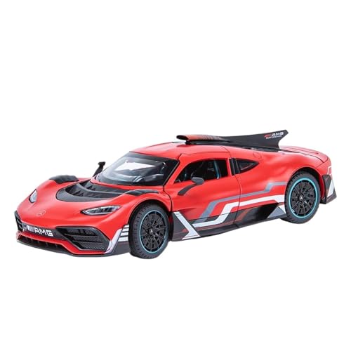 RLIUFEI For1: 24 Legierung Auto Nachahmung Echtes Auto Modell Ornamente Sportwagen Kinder Spielzeug Auto Geschenk Freund(Red) von RLIUFEI