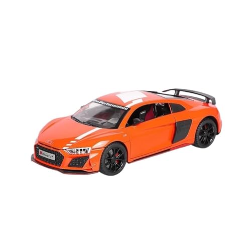 RLIUFEI For1: 24 Simulation Legierung Kinder Auto Modell Spielzeug Auto Ornamente Junge Geschenk(Orange) von RLIUFEI