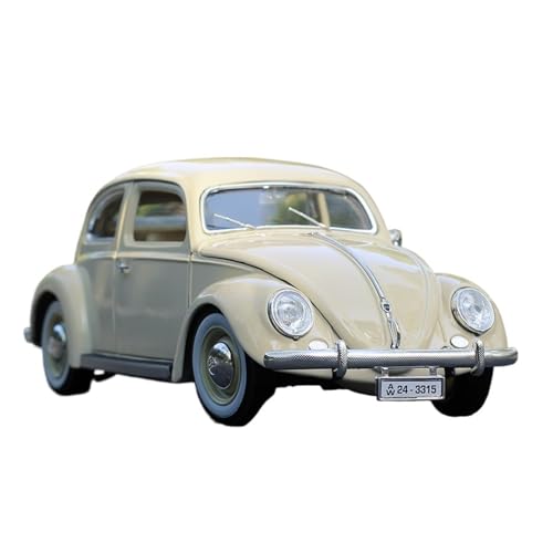 RLIUFEI For1:18 Käfer Automodell Retro Oldtimer Modell Simulation Legierung Auto Ornamente(Yellow) von RLIUFEI