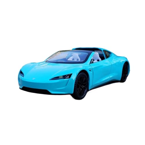 RLIUFEI Für 1/24 Space Sports Car Legierung Automodell Multifunktionale Sound- Und Licht-Feedback-Simulation Ornament Auto(Blue) von RLIUFEI