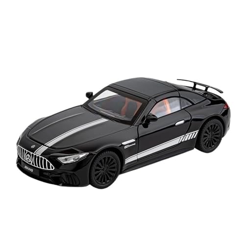 RLIUFEI Für 1: 22Benchi SL63 Legierung Auto Modell Supercar Modell Simulation Feedback Sound Und Licht Ornament Auto(Black) von RLIUFEI