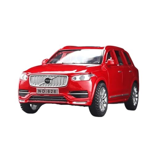 RLIUFEI Für 1: 24XC92 Safety-Car-Modellsimulationslimousine Aus Legierungsdruckguss Mit Regenerativem Sound Und Leichtem Auto(Red) von RLIUFEI