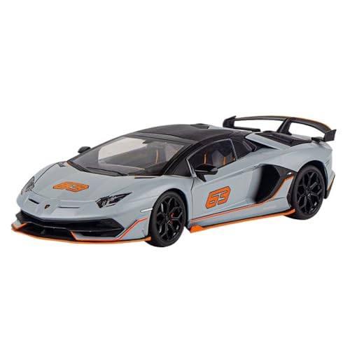 RLIUFEI Für 1:18 LAN/BO/Ji/NI Daniu Legierung Auto Modell Simulation Supercar Modell Legierung Druckguss Regenerative Sound Und Licht Auto(Chrome) von RLIUFEI