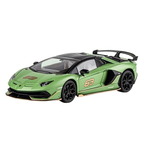 RLIUFEI Für 1:18 LAN/BO/Ji/NI Daniu Legierung Auto Modell Simulation Supercar Modell Legierung Druckguss Regenerative Sound Und Licht Auto(Green) von RLIUFEI