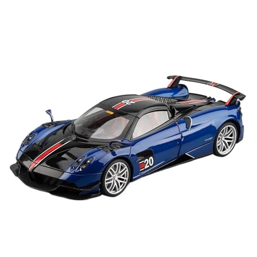 RLIUFEI Für 1:18 Legierung Auto Modell Huaya Huayra Super Sport Auto Simulation Auto Modell Zurück Sound Und Licht Sammlung Auto(Blue) von RLIUFEI