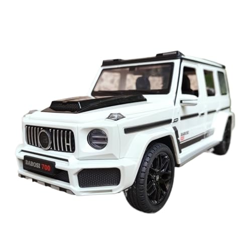 RLIUFEI Für 1:18 Metall Auto Modell Simulation Übergroßen Geländewagen Kinder Spielzeug Auto Junge Sammlung(White) von RLIUFEI