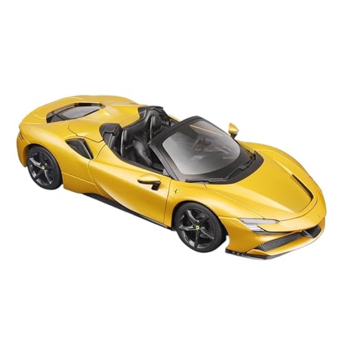 RLIUFEI Für 1:18 Simulation SF90 Legierung Auto Cabrio Sport Auto Modell Modell Jungen Spielzeug Auto Geschenk Sammlung(Gold) von RLIUFEI