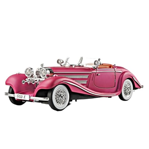 RLIUFEI Für 1:24 500K Automodell Retro Oldtimer Legierung Automodell Simulation Sammlung Ornamente(Purple) von RLIUFEI