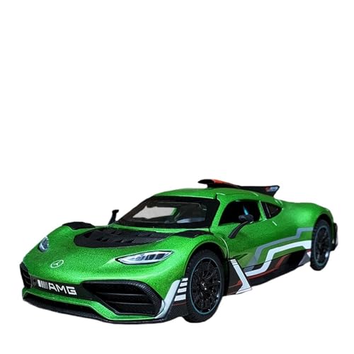 RLIUFEI Für 1:24 AMG ONE Simulationslegierungs-Supersportwagen-Automodell Legierungs-Druckguss-Sportwagen Mit Regenerativem Sound Und Licht(Green) von RLIUFEI