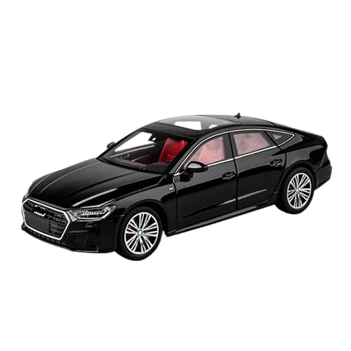 RLIUFEI Für 1:24 Aodi A7 Limousine Modell Legierung Simulation Auto Modell Druckguss Sammlerstück Ornament Auto (Schwarz) von RLIUFEI