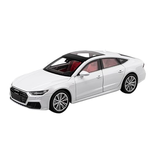 RLIUFEI Für 1:24 Aodi A7 Limousine Modell Legierung Simulation Auto Modell Druckguss Sammlerstück Ornament Auto (weiß) von RLIUFEI