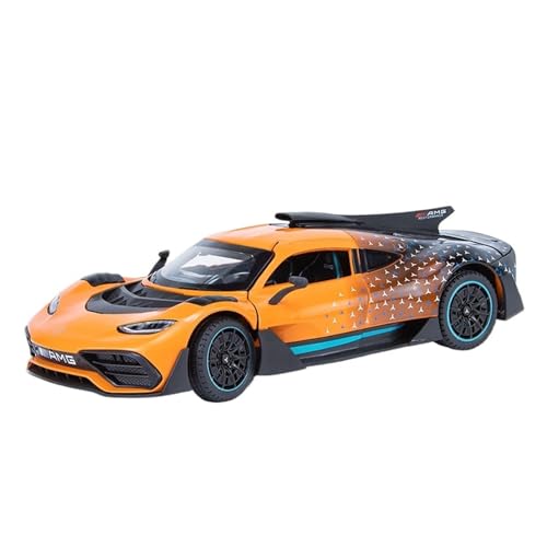 RLIUFEI Für 1:24 Benchi AMG ONE Sportwagen-Legierungsmodell Multifunktionales Auto Mit Allradaufhängung Sound Und Licht-Feedback(Orange) von RLIUFEI