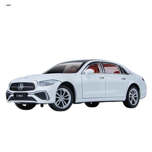 RLIUFEI Für 1:24 Benchi C260L Legierung Auto Modell Simulation Luxus Limousine Auto Multifunktions Swing Back Auto(White) von RLIUFEI