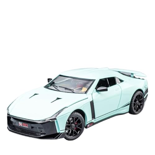 RLIUFEI Für 1:24 CTR 50 Supercar-Modell, Alu-Druckgussräder, Energiespeicher, Lenkrad, Vorderradgestänge, Automodell(Blue) von RLIUFEI