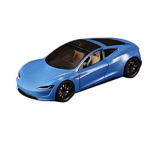 RLIUFEI Für 1:24 Cabrio-Sportwagen-Legierungsautomodell-Simulations-Supersportwagen-Modell Multifunktionales Sound- Und Licht-Feedback-Auto(Blue) von RLIUFEI