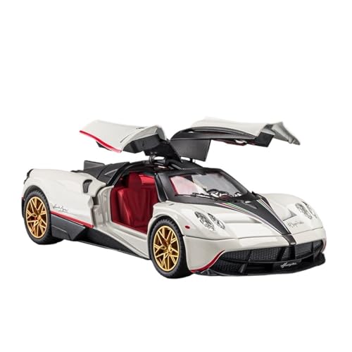 RLIUFEI Für 1:24 Chinesische Loong Legierung Auto Modell Super Sport Auto Modell Luxus Druckguss Auto Multi-Funktion Energie Speicher Modell(White) von RLIUFEI