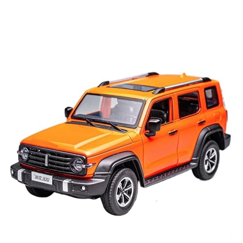 RLIUFEI Für 1:24 Great Wall 300 Alloy Druckguss-Geländewagen, Multifunktionales Sammlungsornament(Orange) von RLIUFEI