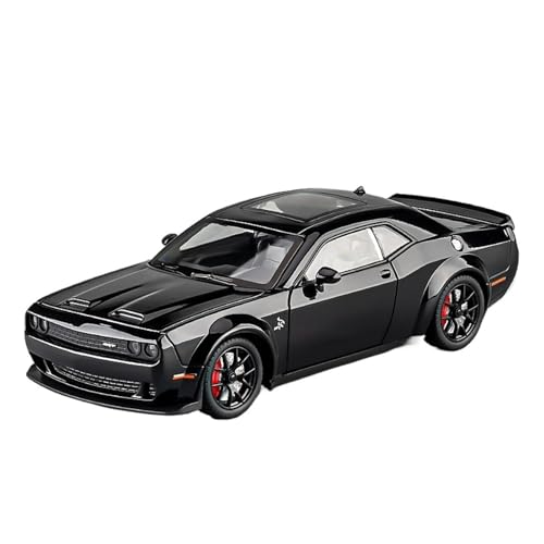 RLIUFEI Für 1:24 Hellcat-Supersportwagen-Modell Aus Legierungsdruckguss Mit Radenergiespeicher Und Lenkradgestänge(Black) von RLIUFEI