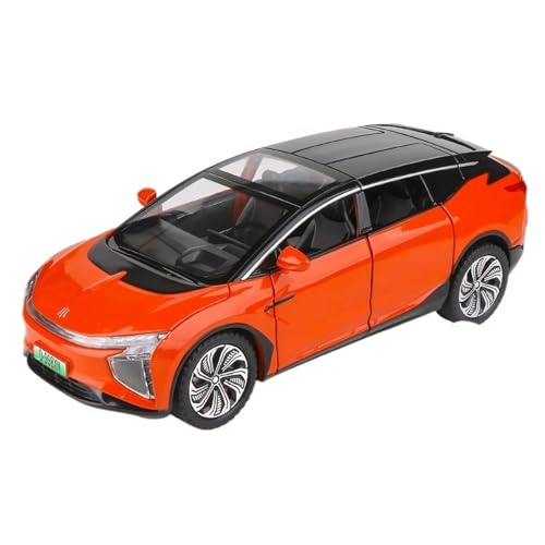 RLIUFEI Für 1:24 HiPhiX-Supersportwagen-Modell Aus Druckgusslegierung Mit Radenergiespeicher Und Lenkradgestänge(Orange) von RLIUFEI