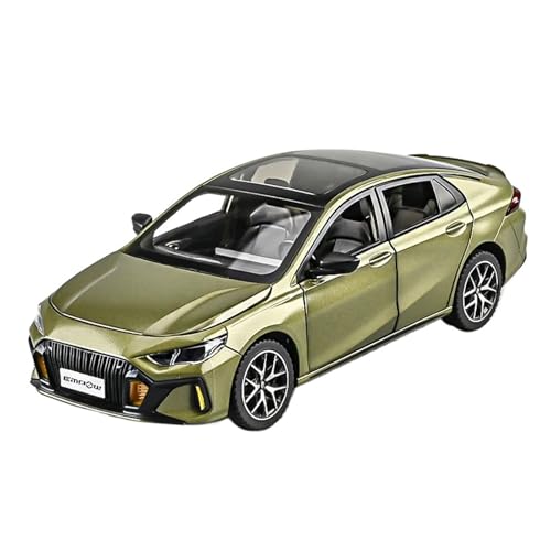 RLIUFEI Für 1:24 Large Shadow Leopard Alloy Car Model Druckgussmodell Sound and Light Return Pendel Car Model(Green) von RLIUFEI