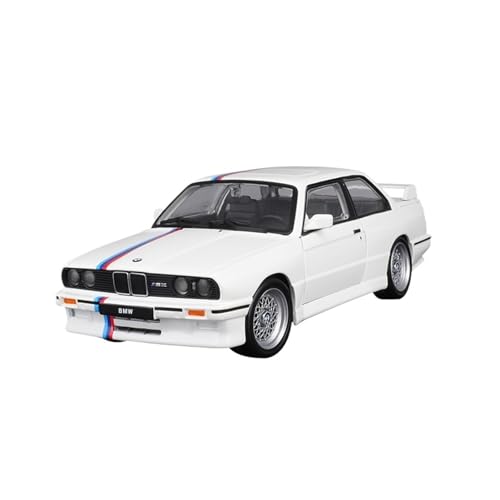 RLIUFEI Für 1:24 Legierung Auto Imitation Echt Retro Auto Modell Kleine Sport Auto Ornamente Junge Geschenk(White) von RLIUFEI