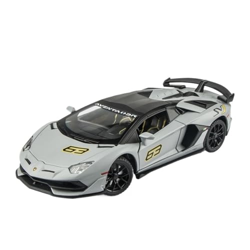 RLIUFEI Für 1:24 Legierung Auto Modell Cabrio Simulation Auto Modell Sport Auto Ornamente(Gray) von RLIUFEI