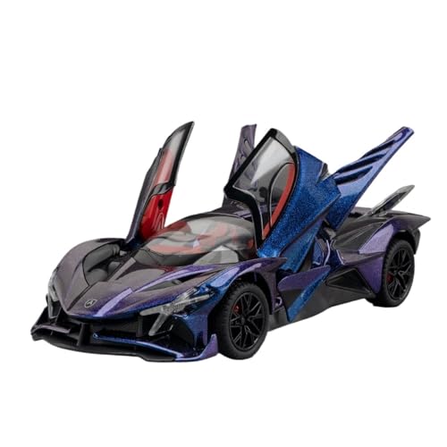 RLIUFEI Für 1:24 Legierung Sport Auto Modell Ornamente Simulation Kinder Auto Modell Sammlung(Purple) von RLIUFEI