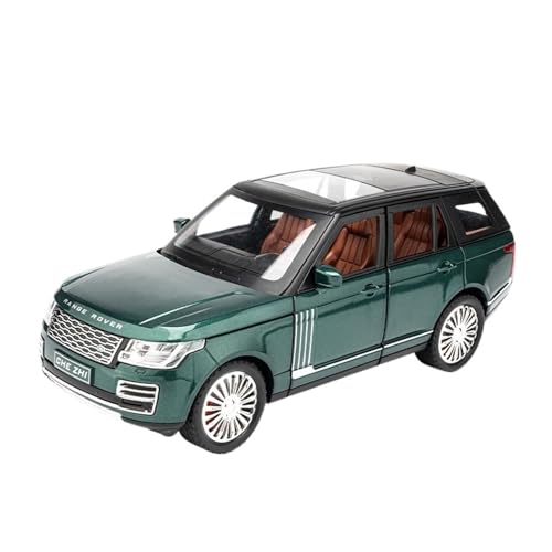 RLIUFEI Für 1:24 Luhulanshen Legierung Auto Nachahmung Auto Modell SUV Zurückziehen Lenkung Off-Road Ornamente(Green) von RLIUFEI