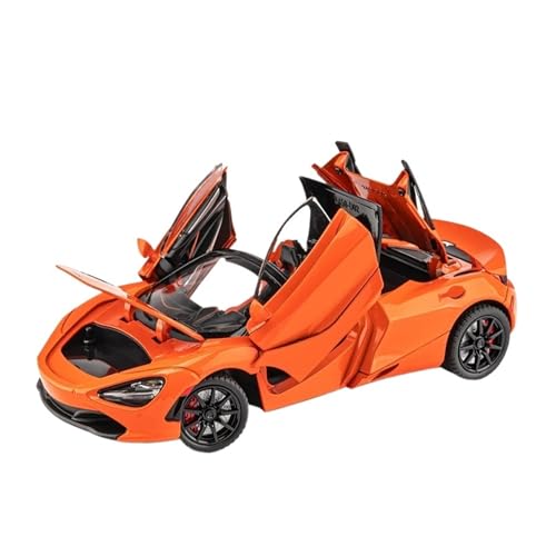 RLIUFEI Für 1:24 Maikailun 720S Sportwagenmodell Aus Echter Legierung Mit Offenem Cabrio-Geschenksammlungsornament(Orange) von RLIUFEI