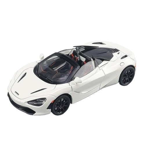 RLIUFEI Für 1:24 Maikailun 720S Sportwagenmodell Aus Echter Legierung Mit Offenem Cabrio-Geschenksammlungsornament(White) von RLIUFEI