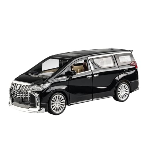 RLIUFEI Für 1:24 Modell Auto Simulation Legierung Business Auto Modell Junge Spielzeug Auto Ornamente Geschenk(Black) von RLIUFEI