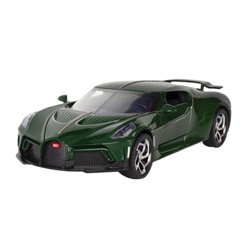 RLIUFEI Für 1:24 Night Sound Legierung Automodell Simulation Supercar Multifunktions-Sound- Und Licht-Feedback-Auto(Green) von RLIUFEI